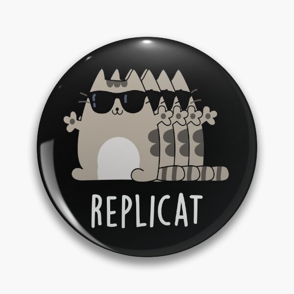 Item preview, Replicat Funny Replicated Cat Puns (Dark BG) designed and sold by punnybone.