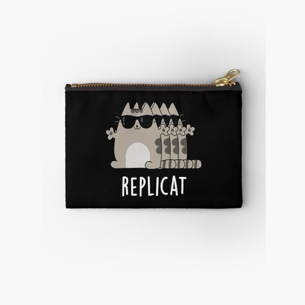 Item preview, Replicat Funny Replicated Cat Puns (Dark BG) designed and sold by punnybone.