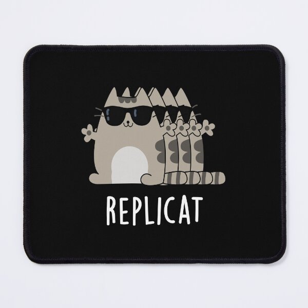 Item preview, Replicat Funny Replicated Cat Puns (Dark BG) designed and sold by punnybone.