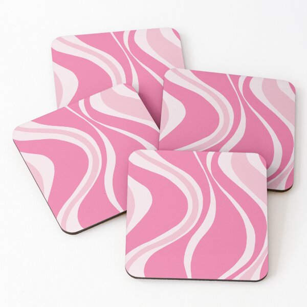 Item preview, Pink retro swirl 70s style pattern designed and sold by ReneMagritteArt.