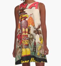 Vintage poster - Canada A-Line Dress