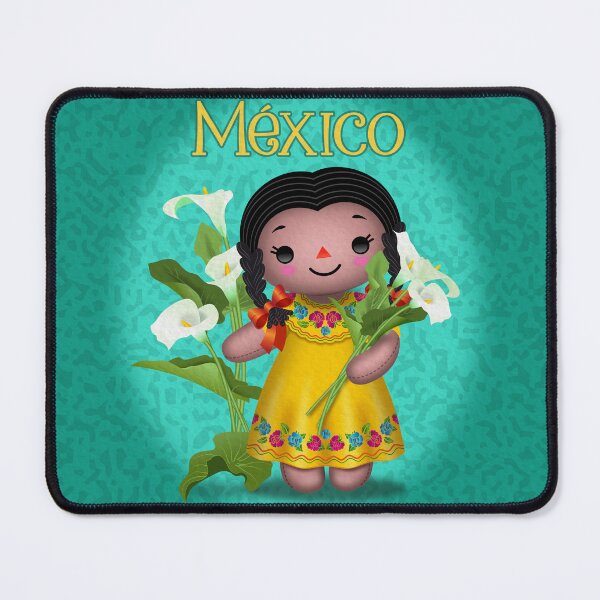 Item preview, Mexican doll with calla lilies designed and sold by TUNARTE.
