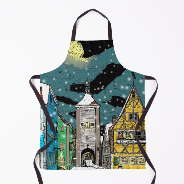 Item preview, Rothenburg ob der Tauber Germany at Christmas designed and sold by Wall-Art-Sketch.