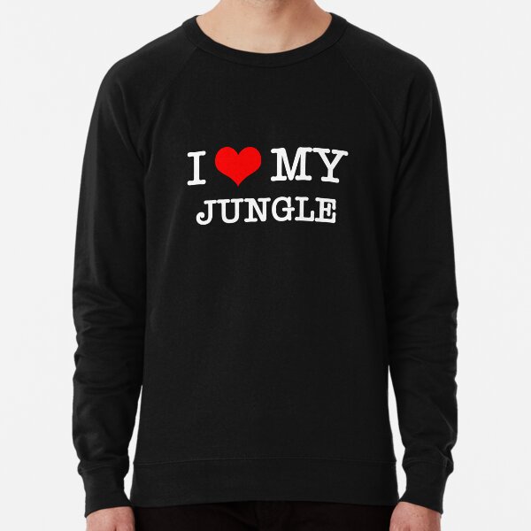 I Love My Jungle - Black Lightweight Sweatshirt
