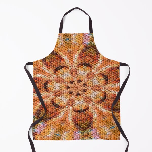 Item preview, Golden Abstract Flower Tile designed and sold by kristalcurt.