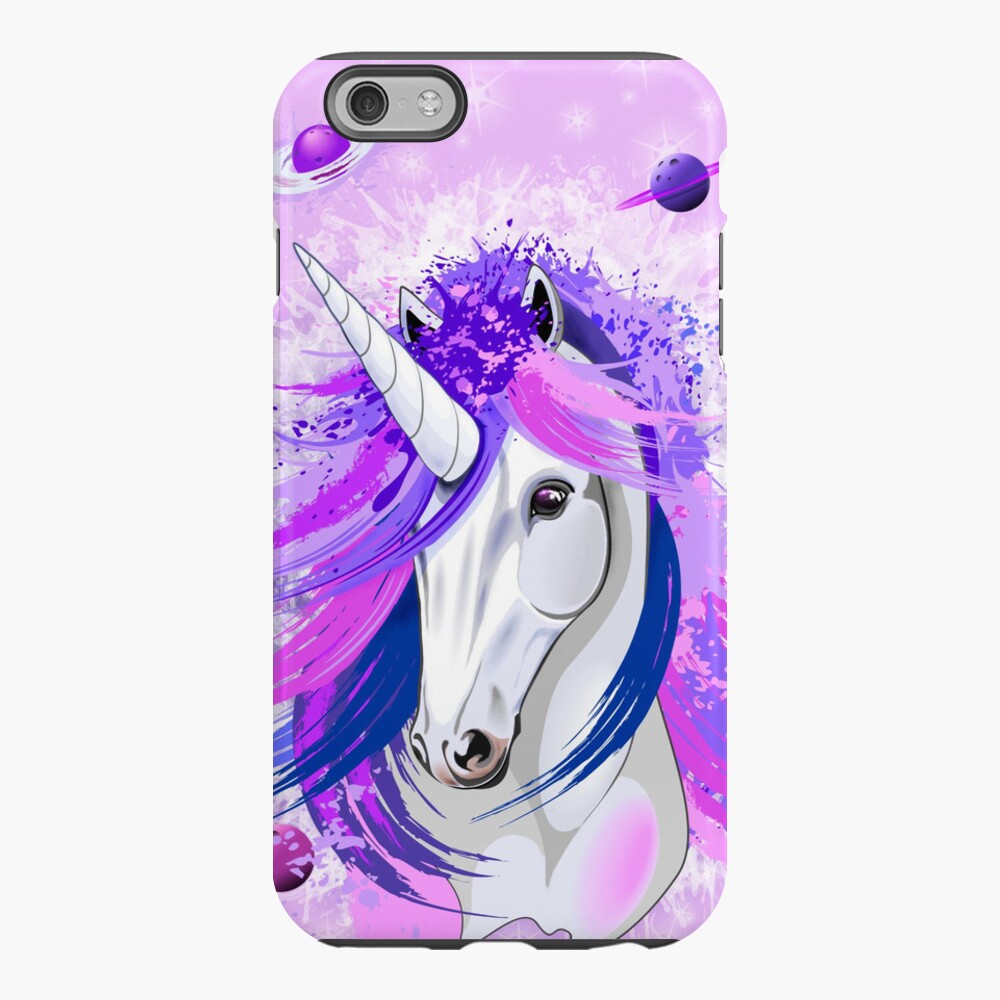 Unicorn Spirit Pink and Purple Mythical Creature iPhone Case