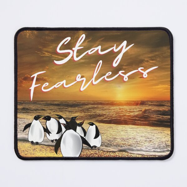 Item preview, Stay Fearless Penguin Pillow Design designed and sold by Gina Jenkins.