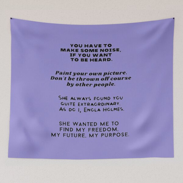 Item preview, A collection of Enola Holme's quotes designed and sold by Joshuas4.