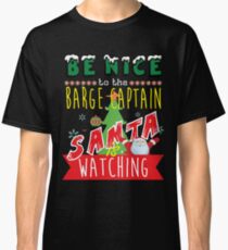 Funny Barge-Captain Xmas Christmas Gift Idea Classic T-Shirt