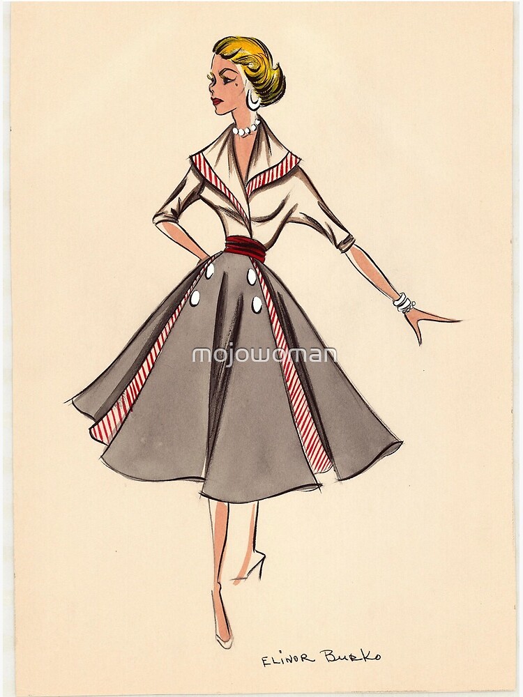 Mid Century Modern Fashion Illustrations