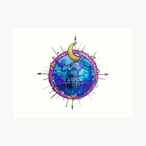 Seven Seas Sailing Art Print