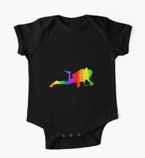 Colorful Diving Rainbow Sticker Baby Body Kurzarm