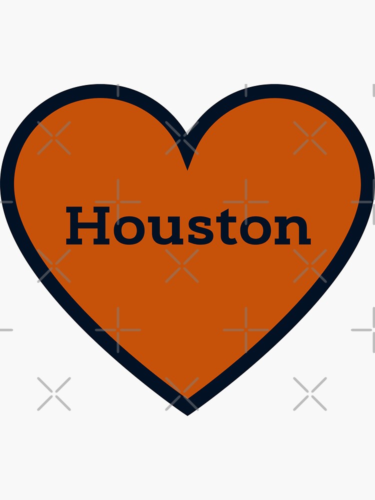 Texas Retro Astros Colors Sticker