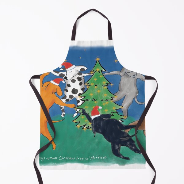 Item preview, Poster "Le Dansing Dogs 'round Christmas Tree" By Muttisse ( aka 'Aria') designed and sold by AriaPinkBubble.