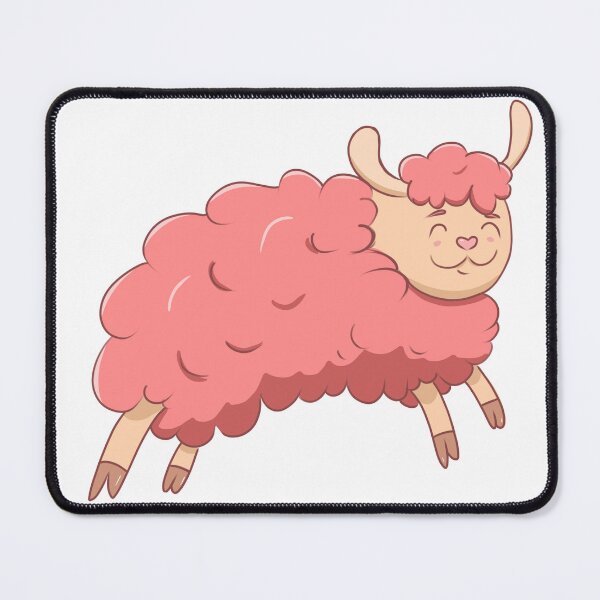 Item preview, Jumping cheerful pink lamb designed and sold by Художник.