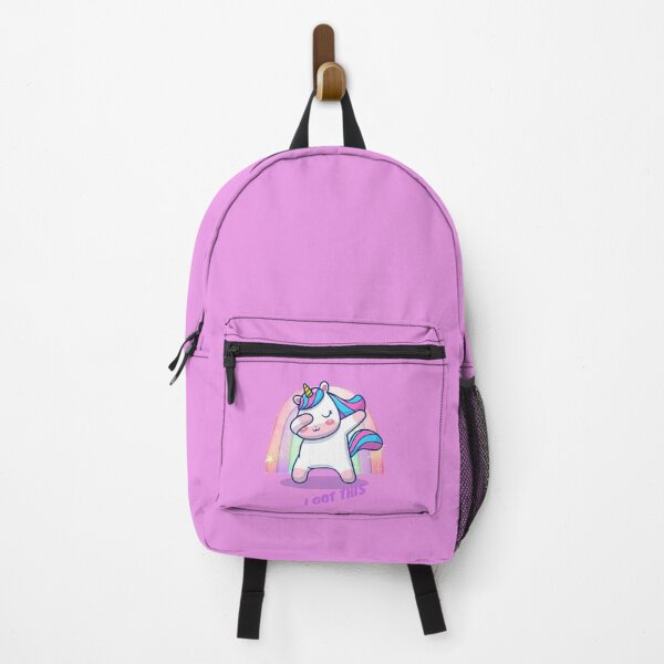 Item preview, I GOT THIS Unicorn - Light Purple, Pink & Blue Grey Background designed and sold by msliewdesign.