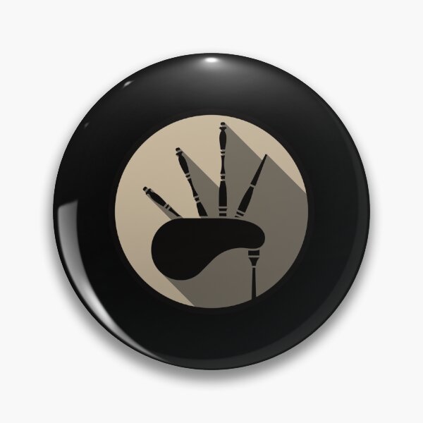Item preview, Bagpipe Black 1 Sticker designed and sold by grosiclenniw.