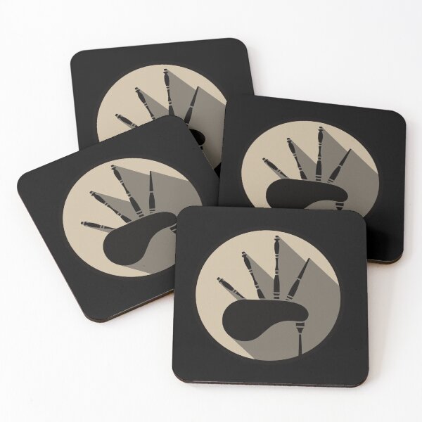 Item preview, Bagpipe Black 1 Sticker designed and sold by grosiclenniw.