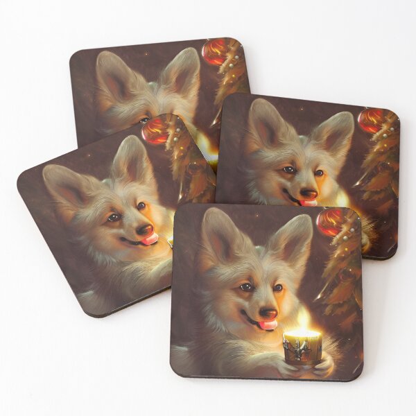 Item preview, AI Generated Art, Happy Howl-idays designed and sold by RabbitHoleMI.
