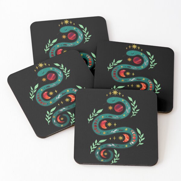 Item preview, The Snake and the Blood Moon - Goddess Art designed and sold by MistyMorningsOR.