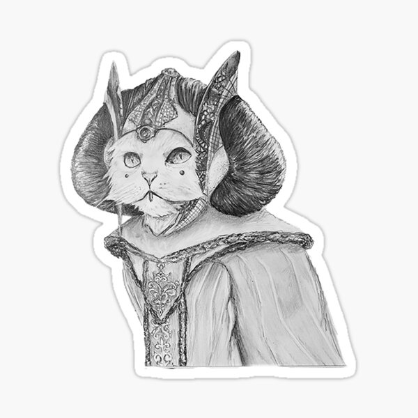 Vista previa del artículo con la obra «Amidala Cat», diseñado y vendido por Alyssa  Gilbert.