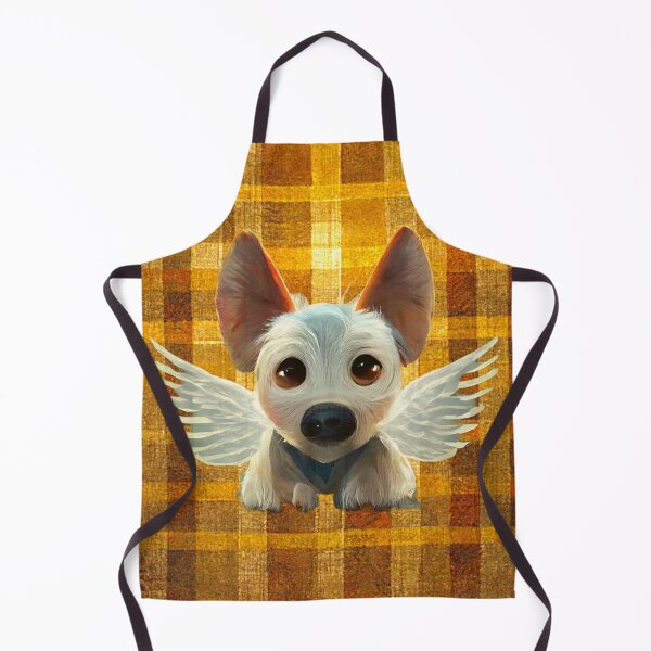Item preview, Sweet dog gone to heaven too soon on plaid. designed and sold by liana campbell.