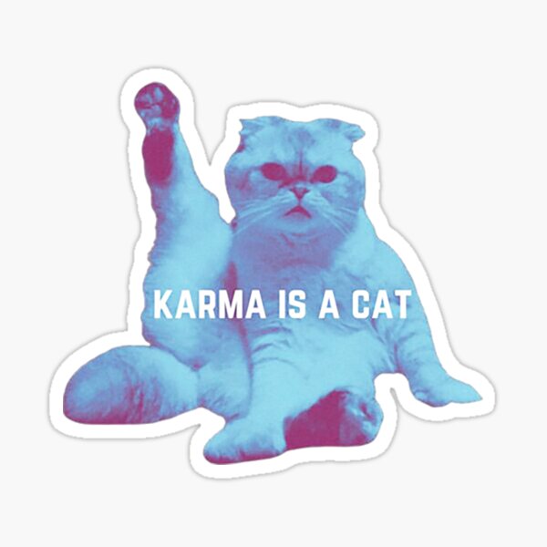 Taylor Swift Stickers Taylor Swiftie Merch Taylor Swift Midnights Sticker  Anti-hero Sticker Karma is a Cat Taylor Swift Sticker -  Denmark