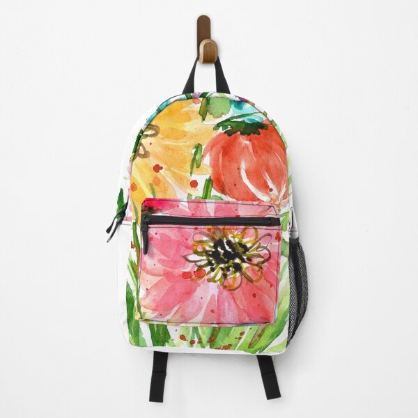 Item preview, Colorful watercolor wildflowers bouquet art designed and sold by Tammy Kaye.