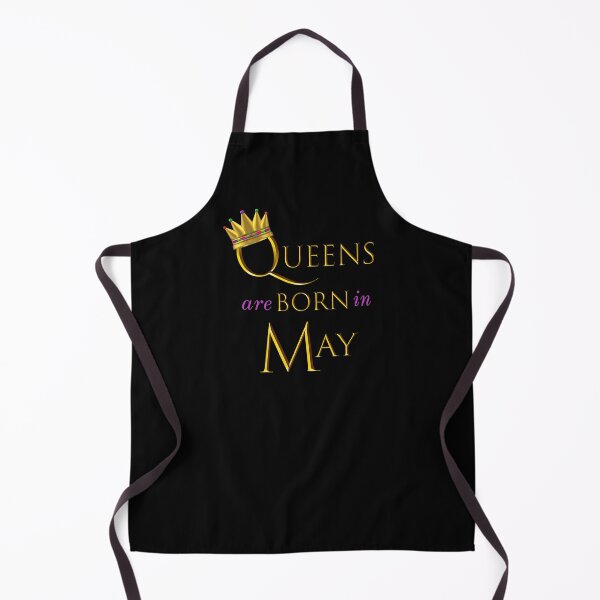 Item preview, Queens are Born in May Birthday Design. Gold Crown and Gold and Royal Purple Letters. designed and sold by ArtByLM.