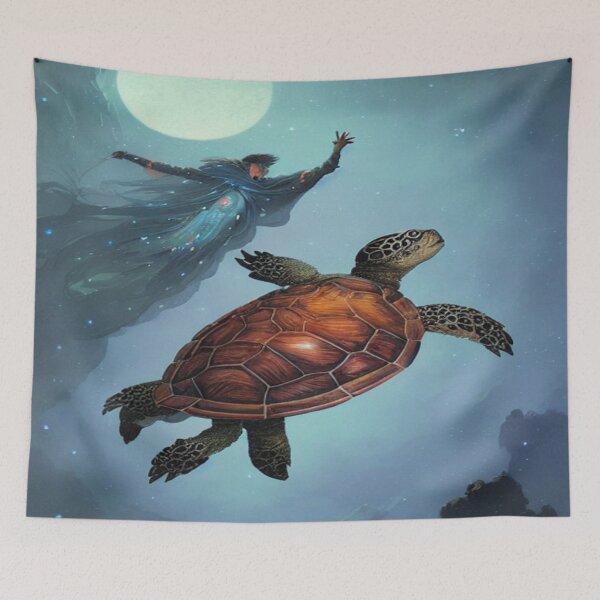 Item preview, Cosmic Turtle Flying designed and sold by Itsheartshop.