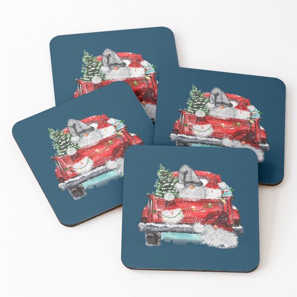 Item preview, Merry Christmas Gnomes Santa Claus Red Truck Xmas Tree92 designed and sold by TVDOODLESs.
