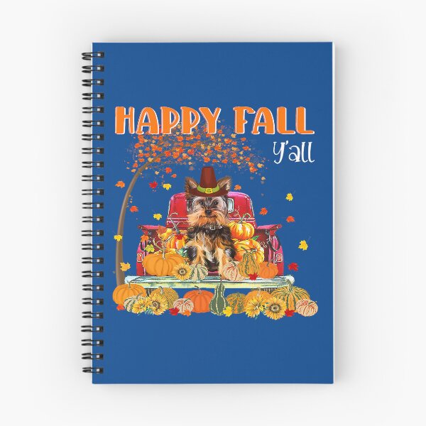 Item preview, Yorkie Dog Autumn Fall Pumpkin Truck Mappe Thanksgiving304 designed and sold by TVDOODLESs.