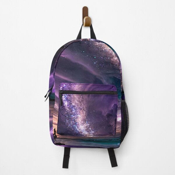 Item preview, Milky way at night sky above ocean shore designed and sold by Sub-AIRTist.