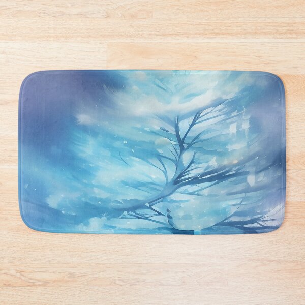 Item preview, Winter Blue Crystalized Ice Tree in a Mountain Valley designed and sold by deniselynnimage.
