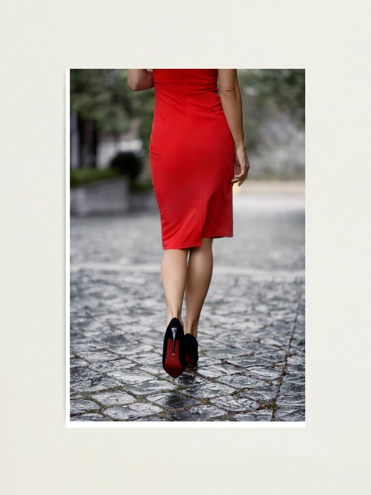 red dress heels