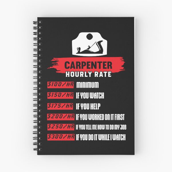Item preview, Carpenter hourly rate $100. Carpenters, Carpentry designed and sold by Tee Hub.