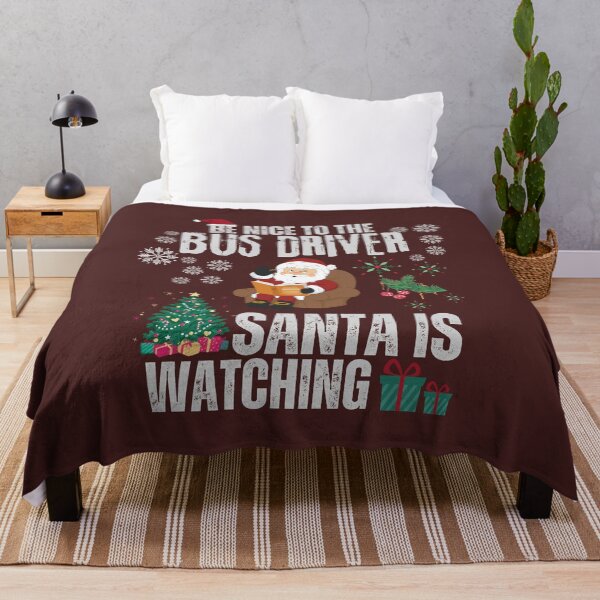 Item preview, Be nice to the Bus Driver Santa is watching designed and sold by BarbiePearl.