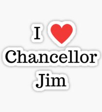 I Love Chancellor Jim NY Style Sticker