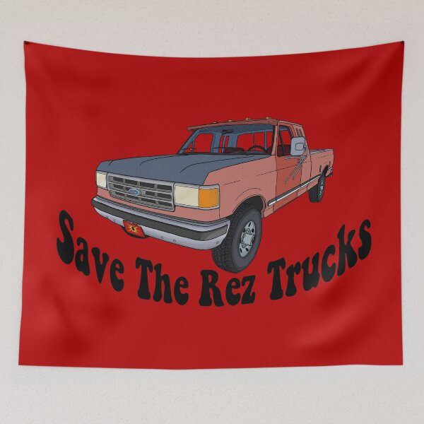 Item preview, Save the Rez Trucks designed and sold by SlinkysStickers.