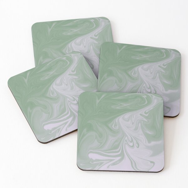 Item preview, Green And White Liquid Art. Liquid Marble. Abstract Design. designed and sold by Jason123za.
