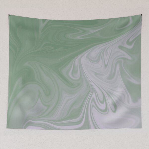 Item preview, Green And White Liquid Art. Liquid Marble. Abstract Design. designed and sold by Jason123za.