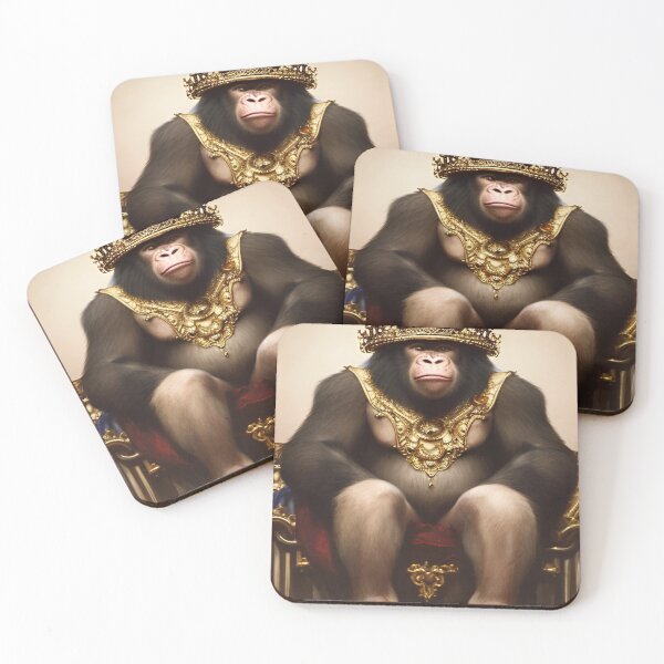 Item preview, Royal Ape Sitting On Royal Chair designed and sold by Itsheartshop.