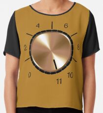 NDVH Volume Knob Chiffon Top