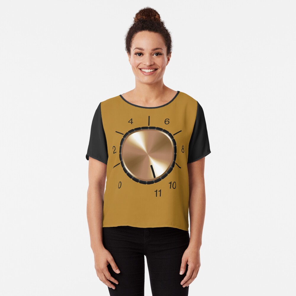 NDVH Volume Knob Chiffon Top