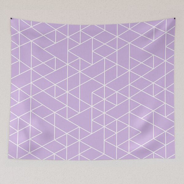 Item preview, triangles, white and pastel violet designed and sold by AK-minimalist.