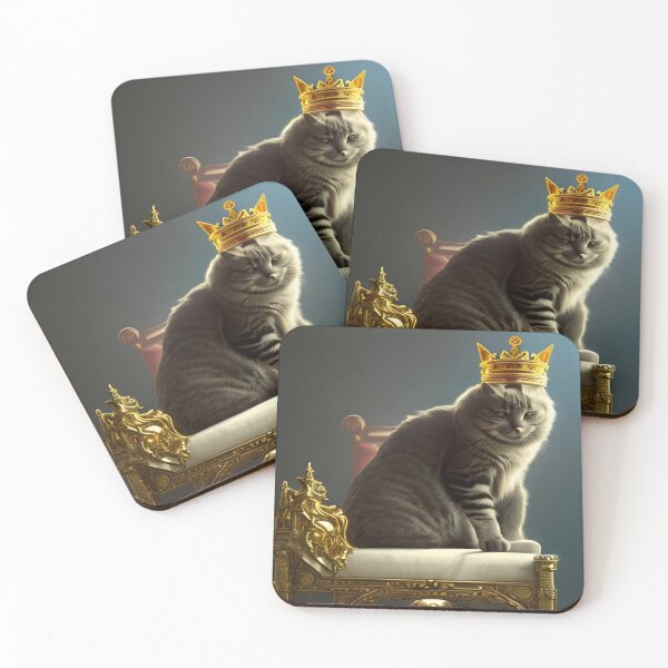 Item preview, Crown Cat Fantasy Art designed and sold by Itsheartshop.