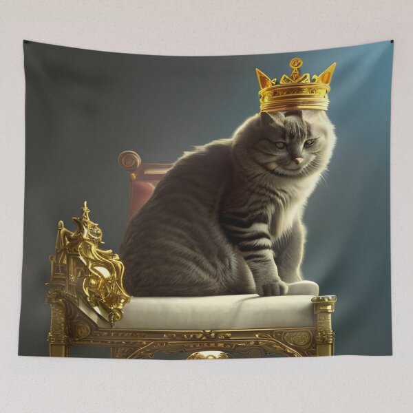 Item preview, Crown Cat Fantasy Art designed and sold by Itsheartshop.