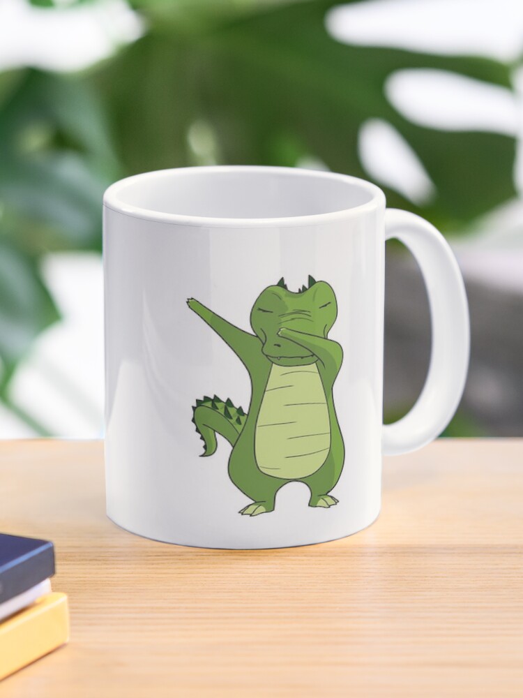 Taza de café «cocodrilo del baile - baile cocodrilo dabbing» de NoriTEEs |  Redbubble