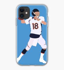 Peyton Manning Throwing Football iPhone Case