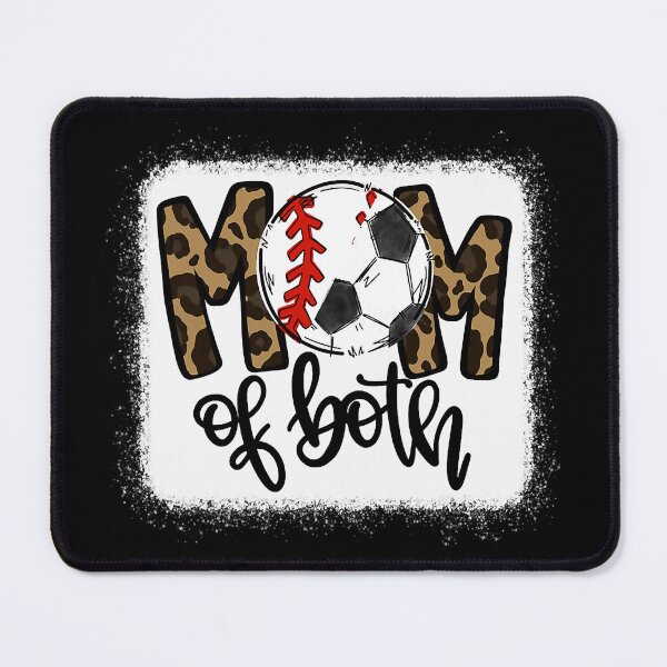 Item preview, Mom Of Both Leopard Baseball Soccer designed and sold by Helbon-art.